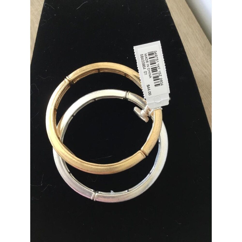 J.Jill Mixed-Metals Stretch Bangle Set NWT $44